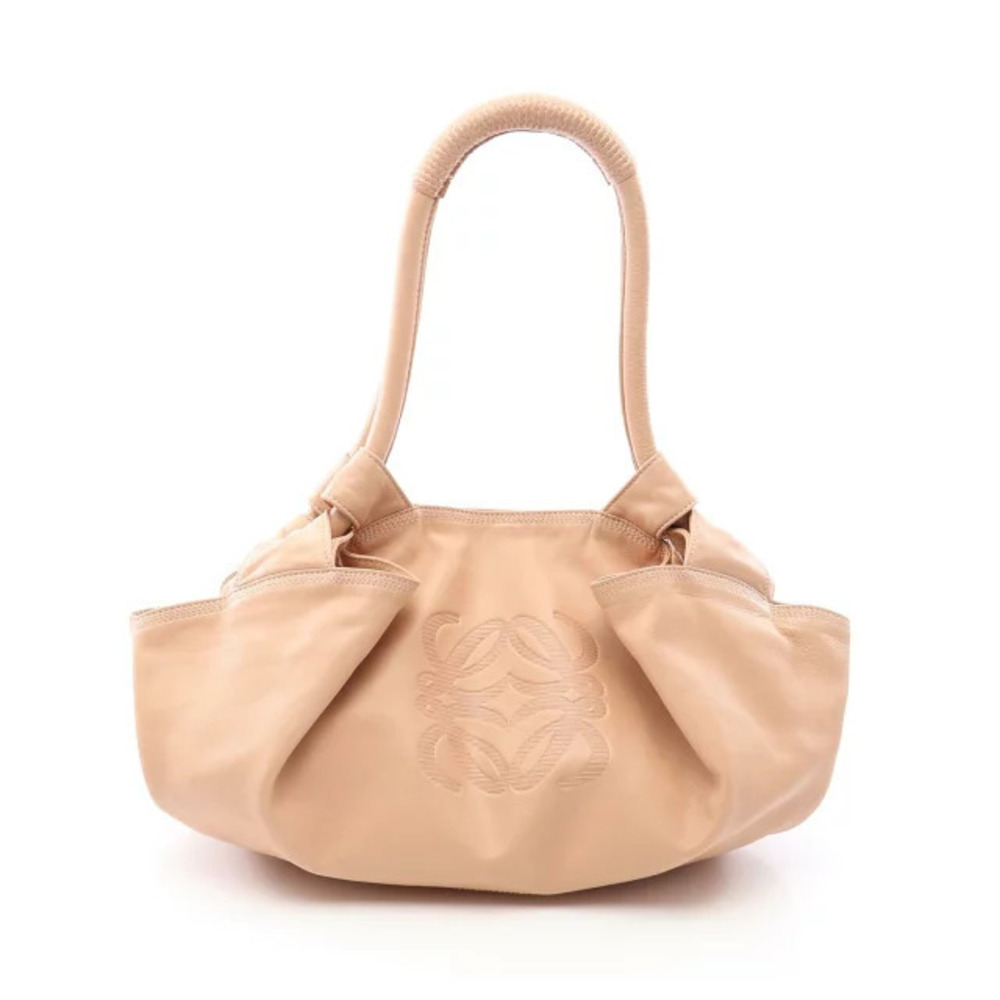 Loewe Anagram Nappa Aire Top Handle Bag Leather Beige Tan